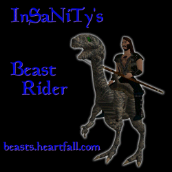 Award Winning Avatars & Sequences - InSaNiTy's Beast Rider - Best Fantasy Avatar and best Avatar Sequences 2001 A.V.V.Y. Awards!