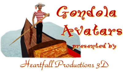 Gondola Avatars by Heartfall Productions 3D for Active Worlds 3D Use