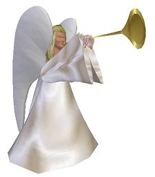 Creame-White Trumpeting Noel Angel